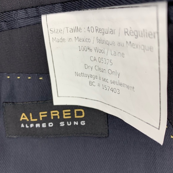 ALFRED SUNG Men’s double button blazer- 40 R - Picture 4 of 5